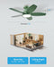 ThirtySixInch Ceiling Fan With Remote Reversible Motor