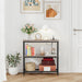 Console Table with Power Outlets, Entryway Table with Storage, Narrow Sofa Table with 3 Tier Shelves, 2 USB Ports, 2 Power Outlets, Hallway Table for Couch, Living Room, Entrance, Grey