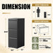 3 Drawer File Cabinet for Home Office, Vertical Filing Cabinet