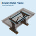 Farmhouse Dining Table for 4-6, 63-Inch Dining Table
