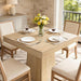 Square Dining Table For Four ThirtyOnePointFiveInch Pedestal