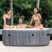 Outdoor Hot Tub with Tablet LED Lights Cupholders Mobile Phone Spa Tray Accessory, Portable Inflatable Hot Tub Bubble Jet Spa