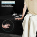 Three Seater Sofa Black Memory Foam SeamlessIntegration