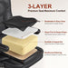 Ergonomic Office Chair Leather Desk Chair with Lumbar Support Flip up Arms