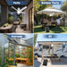 Solar Outdoor Ceiling Fan 31 LED Dimming System