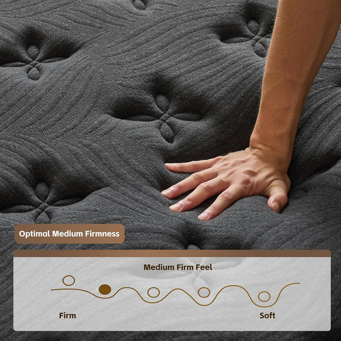 12 Inch Full Size Mattress, Hybrid Full Mattress in a Box