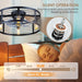 Caged Ceiling Fan with Light Flush Mount, 20 Inch Low Profile Black Fandelier with Remote, Bladeless Ceiling Fans with Lights for Bedroom Kitchen Dining Room (Bulb Not Included)