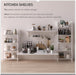 No Assembly Folding Bookshelf Storage Shelves 4 Tiers Vintage Bookcase Standing Racks Study Organizer Home Office (All White)