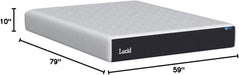 ® 10" Medium Gel Memory Foam Mattress – Bamboo Charcoal & Cooling Gel – Fiberglass Free – Bed in a Box – Certipur-Us® Certified – Queen Size