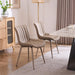 Dining Chairs Set of 2 Mid-Century Modern Kitchen Chairs Khaki