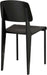 Cabin Modern Wood and Metal Kitchen and Dining Room Chair in Black