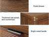 Fluted 6 Drawer Wood Dresser,Farmhouse Chest for Bedroom Entryway,Walnut