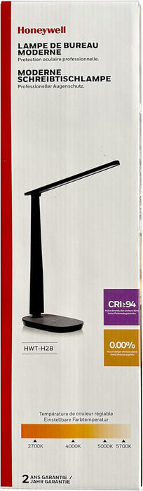 LED Desk Lamp for Home Office, Eye-Caring Light with 4 Color Modes & Touch Control, USB A+C Charging Ports, Adjustable Rotating Head with Timer for Reading, Bedroom & Small Desks