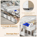 Twin House Bed White With IntegratedStorage Drawers