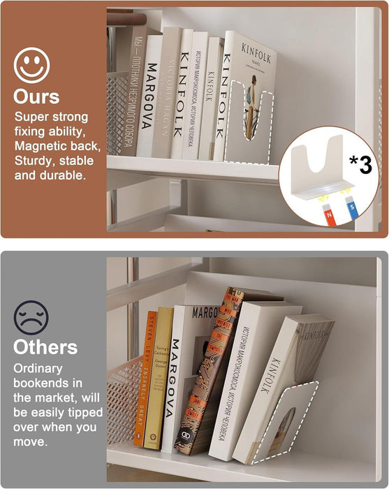 Heavy-Duty Double-Sided Library Cart With Silent Wheels