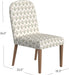 Classic Parsons Dining Chair, Sage Paisley Medallion (Single Pack)