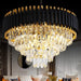 Gold K9 Crystal Chandelier 24 Inch PendantLighting