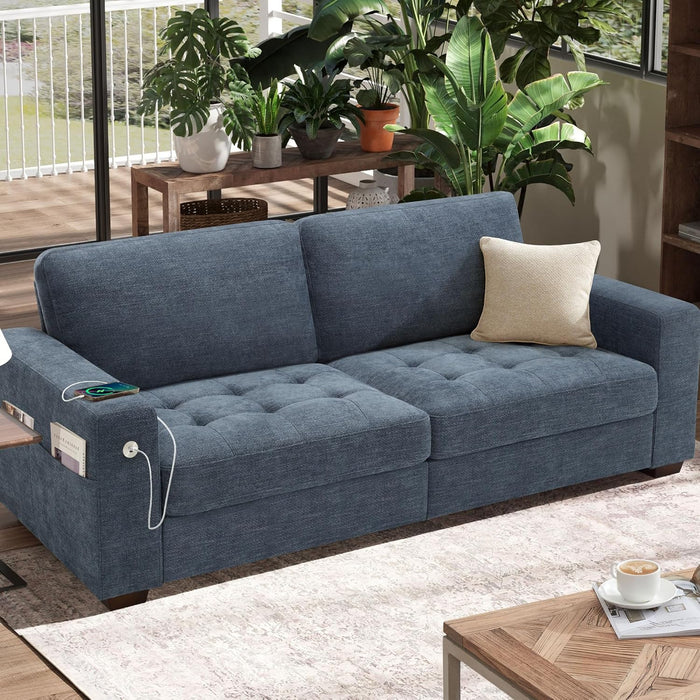 70" Chenille Loveseat - Gray