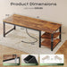 63'' X 23.6'' Computer Desk with Power Outlets, 0.95'' Thick Desktop