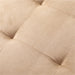 Lint&Pvc L Shaped Sectional Sofa, Sectional Couch Sofa, Modern Living Room Furniture Sets, Beige and Brown(No Ottoman)