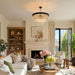 Black Crystal Chandelier FourTier Hanging Ceiling Lamp