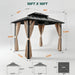 10x10 Feet Hardtop Gazebo PremiumQuality Outdoor Patio
