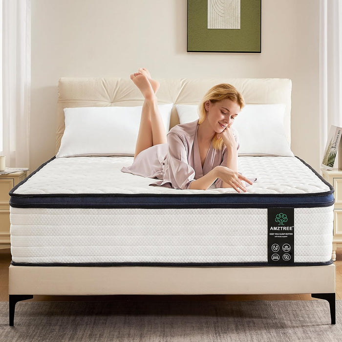 Queen Hybrid Mattress Medium-Firm, 12", CertiPUR-US Certified