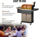 8-In-1 Outdoor BBQ Grill with PID 3.0 Controller, Wood Pellet Smoker, Auto Temperature Control, Huge Storage Cabinet Side Shelf with Tool Hooks, 572 Sq in Cooking Area for Camping Party