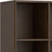 Harper 52" Tall Solid Wood 9-Cube Bookcase in Walnut Brown | Mid-Century Modern Cube Organizer with Angled Frame and Tapered Legs for Living Room or Office; Bookshelf, Shelving Unit.