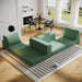 Green Modular Sectional Sofa With Configurable Sections