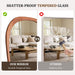 48" H X 22" W Asymmetrical Mirror, Irregular Wooden Wall Mirror Full Length, for Bedroom, Living Room,Entryway– Boho Mid-Century Modern Decorative Mirror, Solid Wood Frame(Walnut)