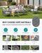 HDPE Outdoor Patio Furniture Set Outdoor Couch