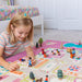 Vibrant Pink 3D TexturedDurable Play Rug 31.5x44.5Inches