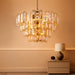 Modern Gold Crystal Chandelier 19-Light Foyer Dining Room Fixture