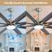 Smart Reversible Ceiling Fan With Integrated Lighting