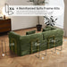 Green Convertible Sofa Bed With Removable Armrests
