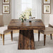 Square Dining Table for 4, 31.5" Farmhouse Small Kitchen Table