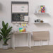 31.5" Folding Desk, Simple Assembly Computer Desk Study Writing Table for Small Space Offices/Home - Natural and White - ShipItFurniture