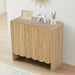 Natural Woodgrain Two Door Adjustable Sideboard Cabinet
