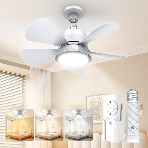 Ceiling Fans with Lights and Remote, Ceiling Fan Light 3000K-6000K 3 Colors Dimmable, Ceiling Fan, 1000 Lumens LED Ceiling Fans for Bedroom Garage Kitchen