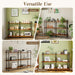 Industrial Bookshelf, Pipe Shelf Bookcase, 3 Tier, 60" Rustic Brown | Solid Pine Shelves, 60 Inch Wide, Black Pipe Frame, 70 Lbs per Shelf, Open Bookcase for Books, Plants, Office