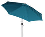 9Ft Teal round Outdoor Tilting Market Patio Umbrella with Crank