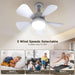 Ceiling Fans with Lights and Remote, Ceiling Fan Light 3000K-6000K 3 Colors Dimmable, Ceiling Fan, 1000 Lumens LED Ceiling Fans for Bedroom Garage Kitchen