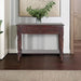 American Homes Collection Samantha Dark Cherry 2-Drawer Console Table