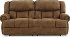 Boothbay Classic Faux Leather 2 Seat Manual Reclining Sofa, Dark Brown