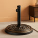 24.2Lbs Heavy Duty Outdoor Umbrella Base 17.72" round Market Umbrellas Stand for Patio, Garden, Lawn, Bronze