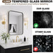 24"X36" Bathroom Mirrors for over Sink, Matte Black Rectangle Vanity Mirror