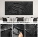 Black Art Paintings for Wall Abstract Wall Pictures for Living Room Large 3D Hand Painted Wall Art Bedroom 29 X 58 Inch