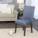 Parsons Classic Upholstered Accent Dining Chair, Single Pack, Blue