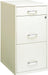 3-Drawer Metal Filing Cabinet, 27.32" H X 14.25" W X 18.00" D, Pearl White Finish, Locking Storage with Letter-Size File Drawers, Non-Porous Painted Steel for Home or Office